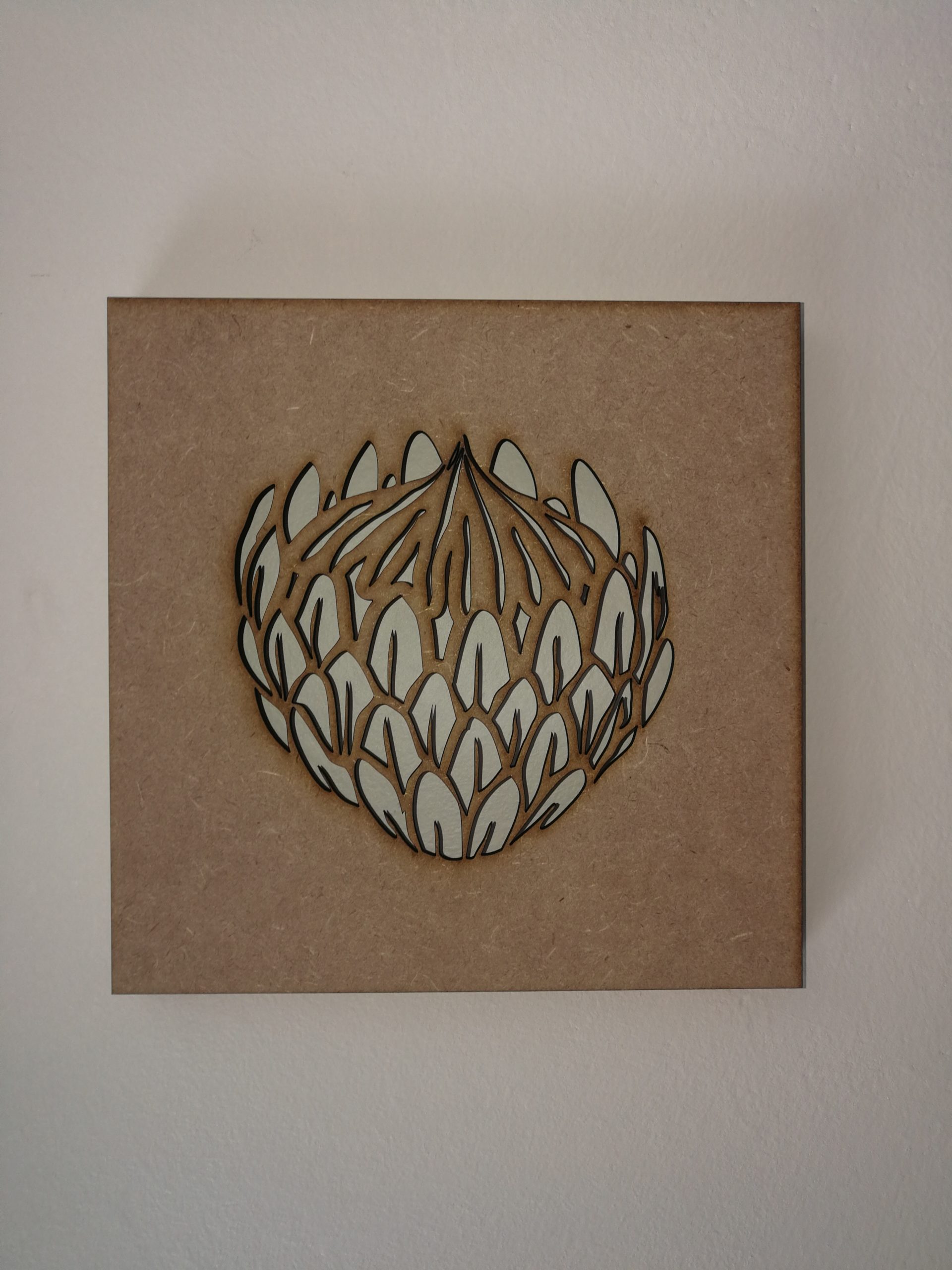 Protea With MDF Frame Plain